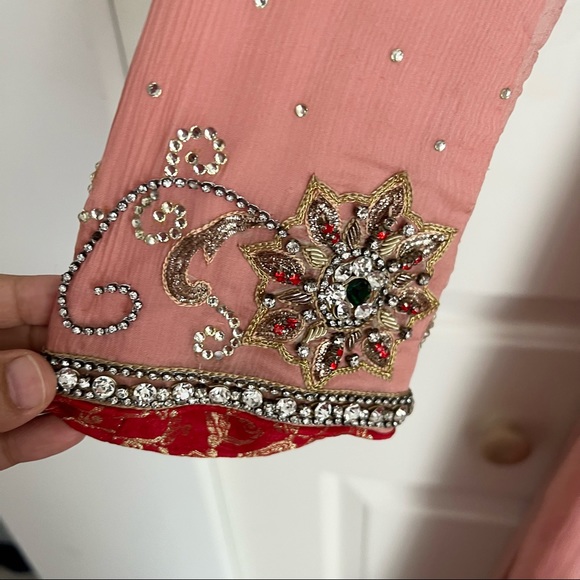 Boutique 3 Pc Pakistani Wedding Wear Gown Maxi Dress - Picture 4 of 7